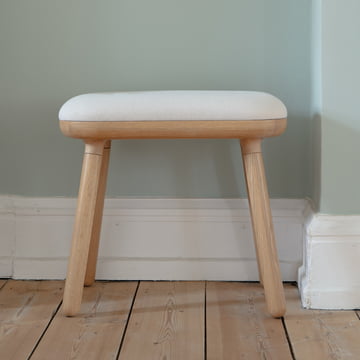 Umage - Paff stool, h 46.5 cm, oak / white sands