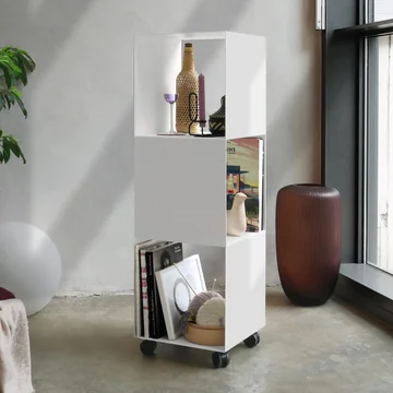 vonbox - 2side Rolltainer, white (RAL 9016)