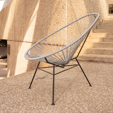 Acapulco Design - 24CR Chair 3, black / metallic silver (Limited Edition)