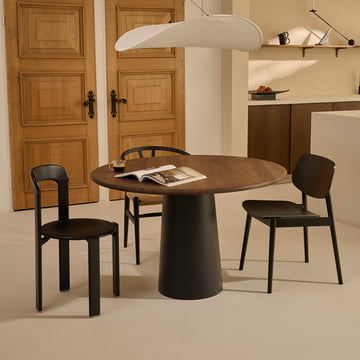 Studio Zondag - Circle of Calm dining table, smoked beech / black