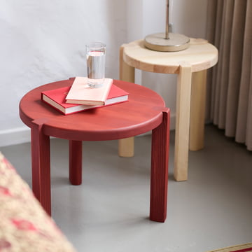 FDB Møbler - D108 Ragnesminde side tables, Ø 35 cm and Ø 48 cm