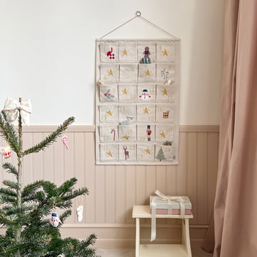 Christmas calendar, beige from Cam Cam Copenhagen