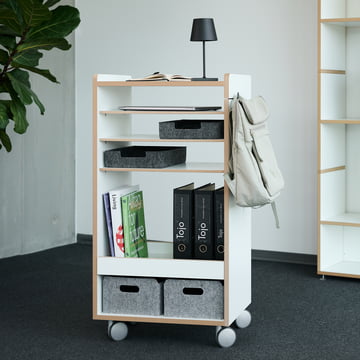 Tojo - Fahrbar Trolley, white