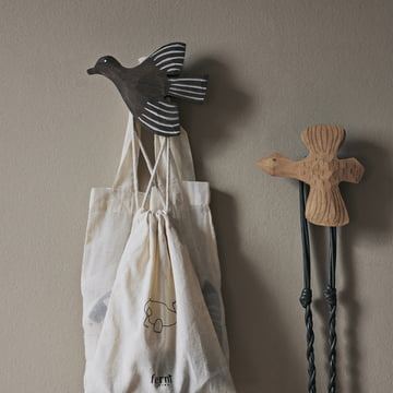 ferm LIVING - Lola Bird hook, gray