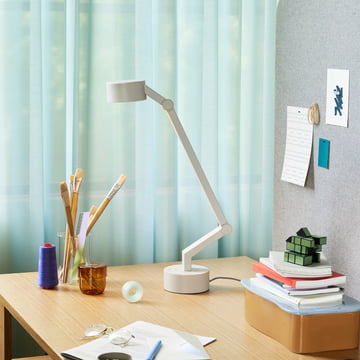 Hübsch Interior - Verve LED table lamp, light gray