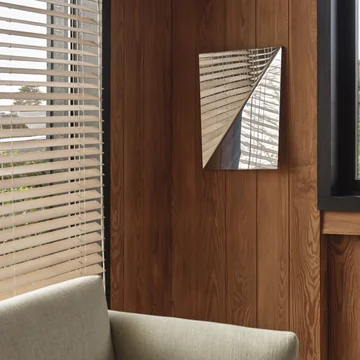 Muuto - Gauze wall mirror, polished steel