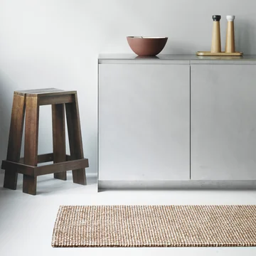 Normann Copenhagen - Flick rug 80 x 200 cm, off white / brown