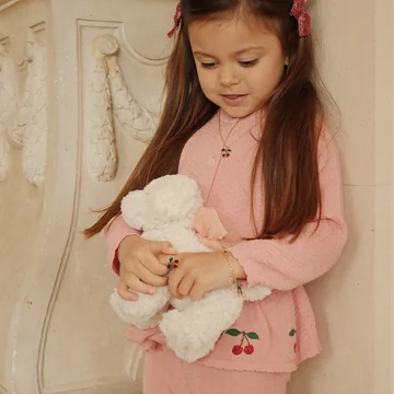 Konges Sløjd - Madeleine cuddly toy with basket, puppy, fiola