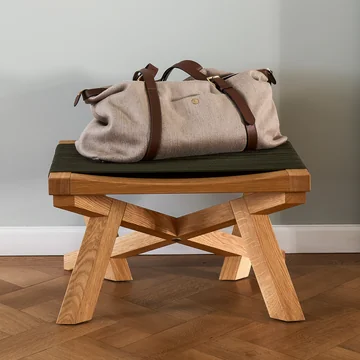 ClassiCon - Volkshaus stool, natural oak / forest green