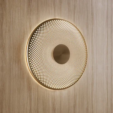 Northern - Glint LED wall light, small, brass, Ø 25 cm
