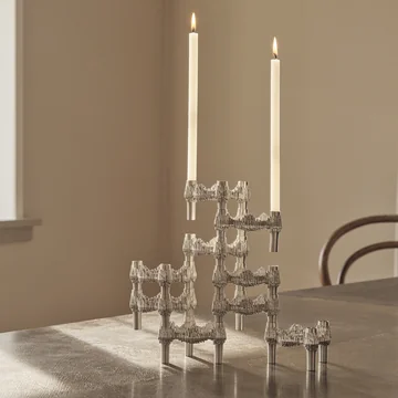 Stoff Nagel - Quist Candle holder, brushed chrome