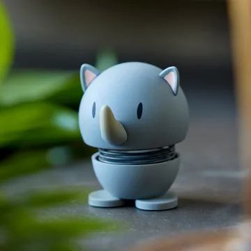 Hoptimist - Soft Rhino, Small, gray