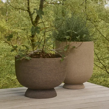 AYTM - Terra flower pot, java brown and sand