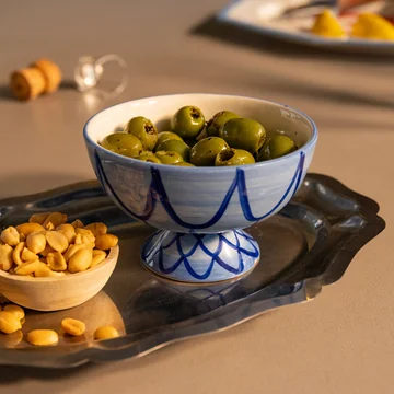 & klevering - Sirène Bowl, Ø 12.5 cm, blue (set of 2)