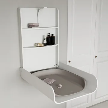 Sebra - Wall-mounted changing table, white