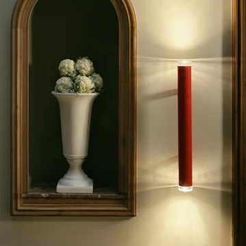 Petite Friture - Pyl LED wall light / ceiling light, Large, 75 cm, red