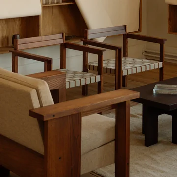 Frama - Symmetry armchair, ash honey / oat