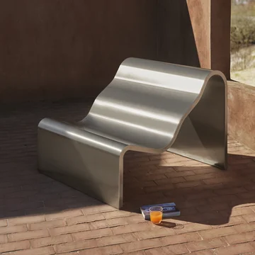 Muuto - Dream View Bench, steel, 100 cm