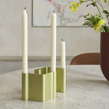 Muuto - Pair Candle holder, h 11 cm, green