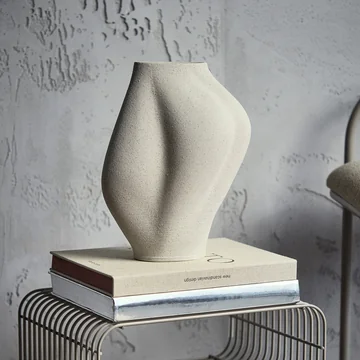 AYTM - Saltare Vase narrow, light taupe