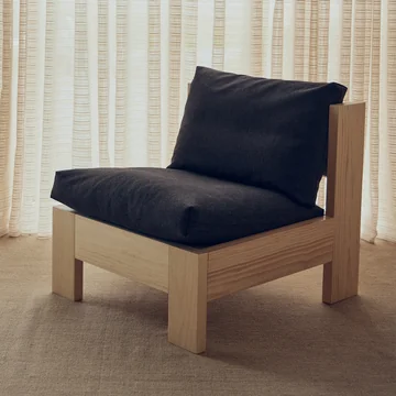 Form & Refine - Icon Lounge chair, matt lacquered pine