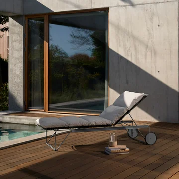 HOUE - CLICK Adjustable seat cushion for chaise longue, ash