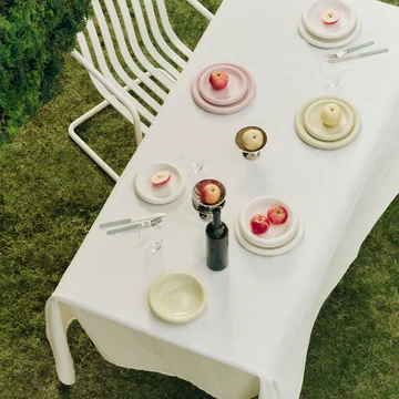 HAY - Terrazza Tablecloth, 230 x 150 cm, cream