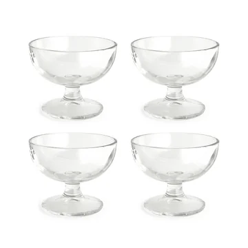 HAY - Glass dessert bowl, clear (set of 4)