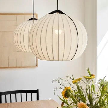 FDB Møbler - Hasmark U13 pendant light, Ø 39.1 cm, beige / black