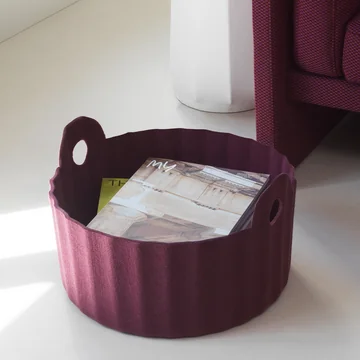 Normann Copenhagen - Colu Basket, burgundy