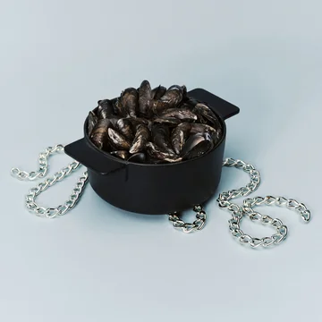 Serax - Chain coaster, silver