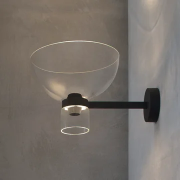 Flos - Nocturne Wall light bowl EU, black