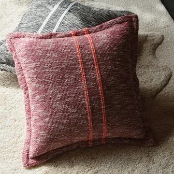 Tom Dixon - Track Cushion, 56 x 56 cm, burgundy and black / white