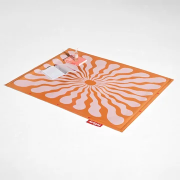 Fatboy - Flying Carpet, 180 x 140 cm, liquid flower orange / pink