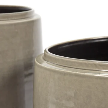 Serax - Glazed shades by Serax Flower Pot, L, gray