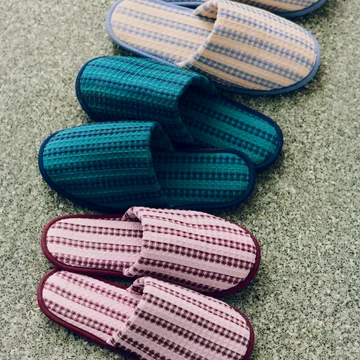 HAY - Waffle Slippers, stripe