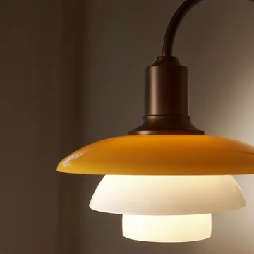 Louis Poulsen - PH 2/2 Centenary Edition Wall Sconce, Amber / Opal White