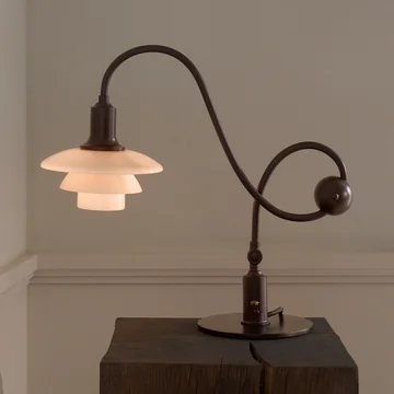 Louis Poulsen - PH 1/1 " Piano " Table Lamp, Dusty Terracotta, Limited Edition