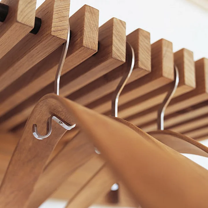 The Cutter Wardrobe with pilot hangers