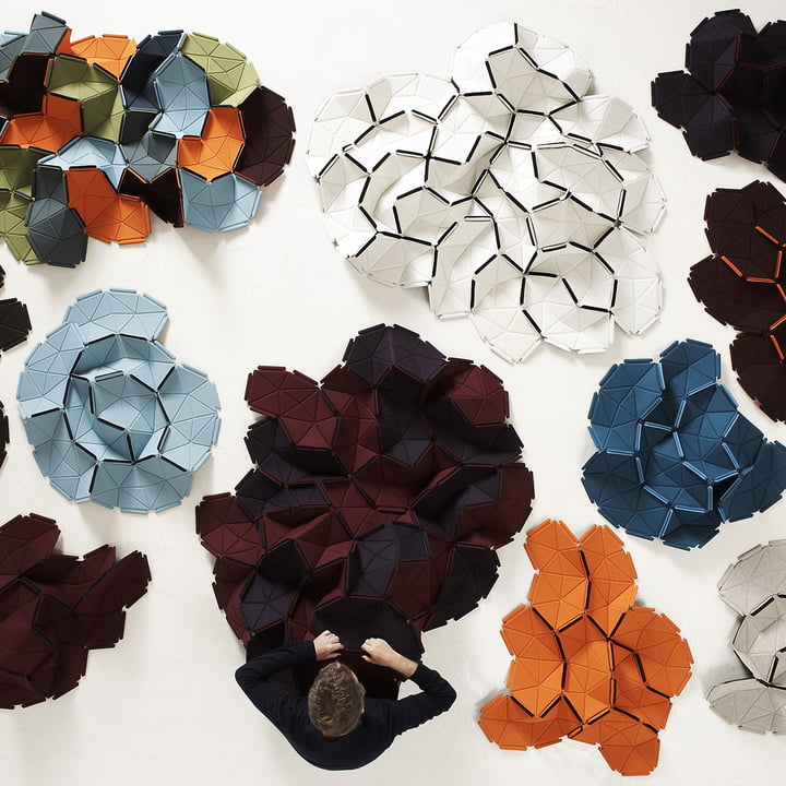 Clouds from Kvadrat in different colours