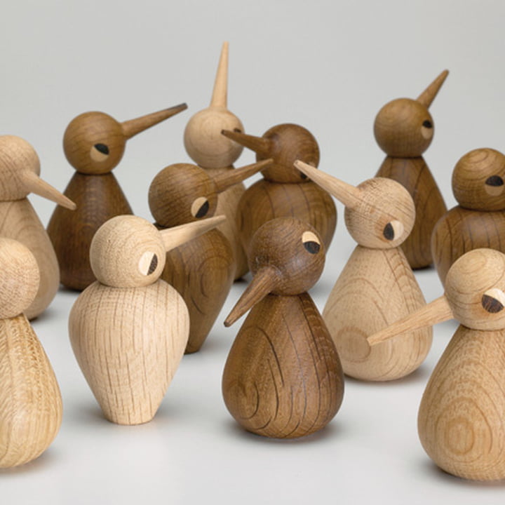 The Birds wooden figures of ArchitektMade as male or female