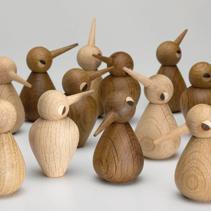 The Birds wooden figures of ArchitektMade as male or female