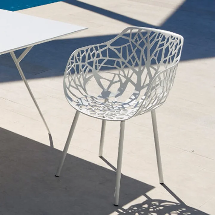 Forest Outdoor Armchair by Fast in white