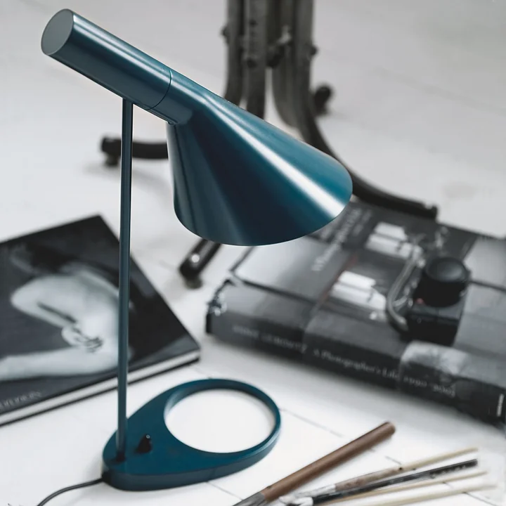AJ table lamp, with swivel shade