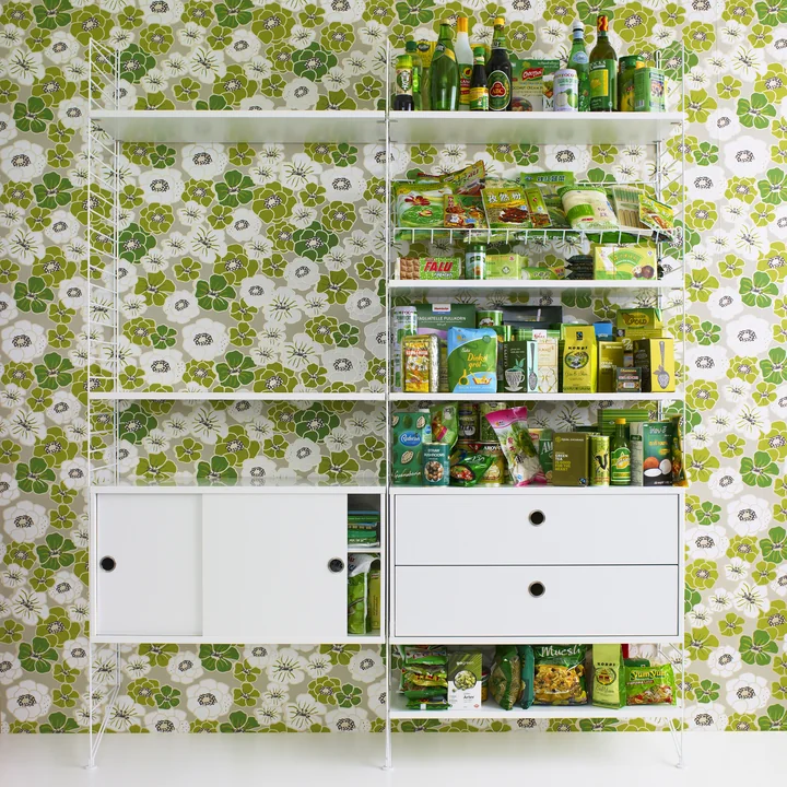 String shelving system, white