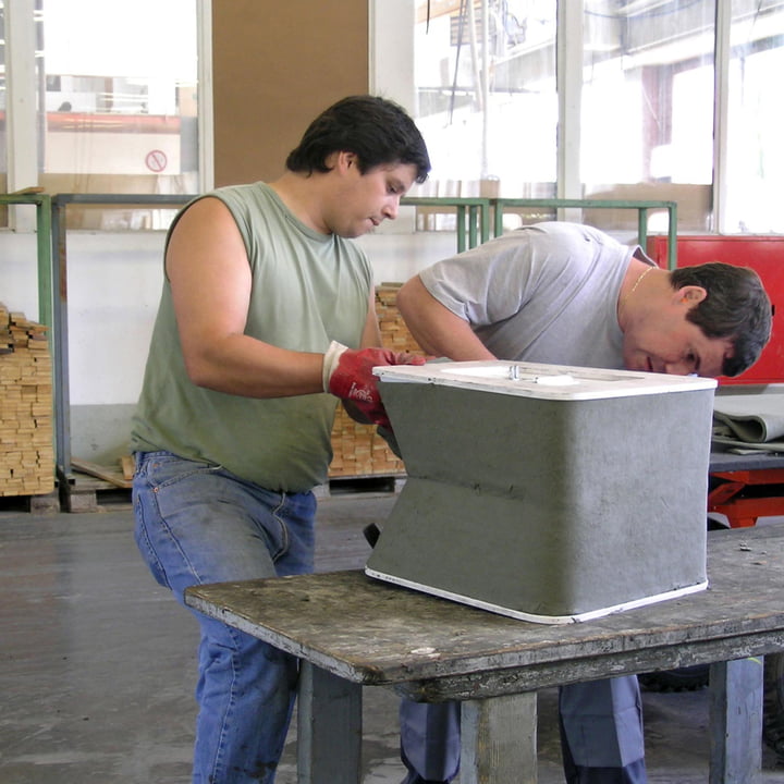 Eternit Ecal Stool in production