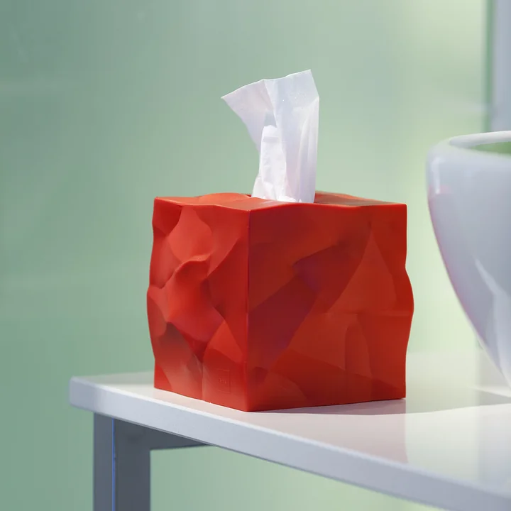 Wipy-Cube Cloth box from Essey in red