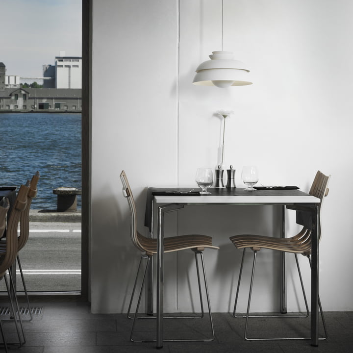 Fritz Hansen Concert Pendant luminaire brightens any restaurant visit