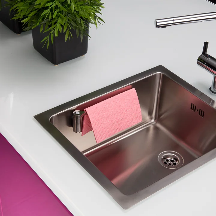 Sink cloth holder straight from Happy Sinks