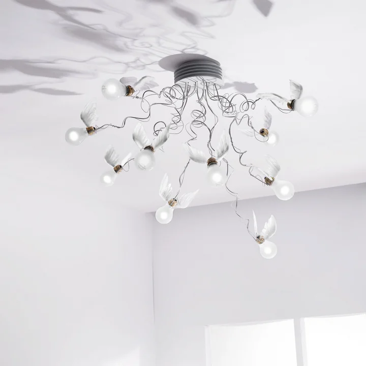 Ingo Maurer - Birdie's Nest Ceiling Lamp